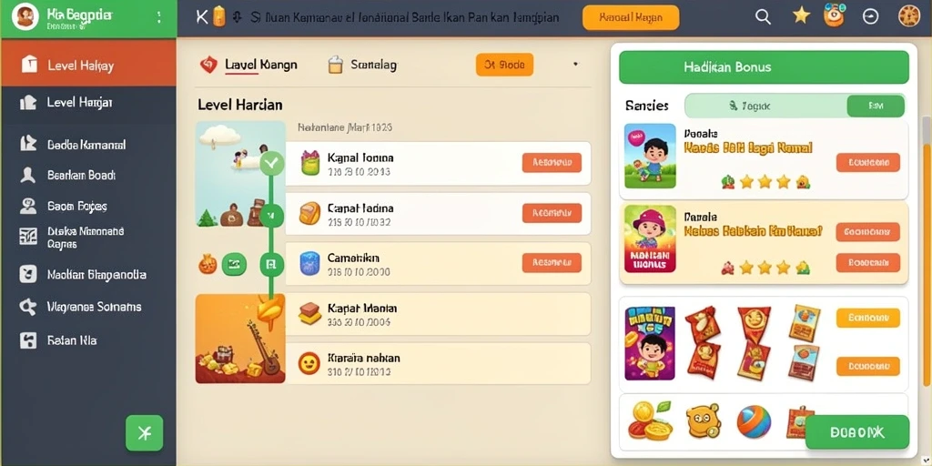 Karakter dengan desain yang unik dan menarik.