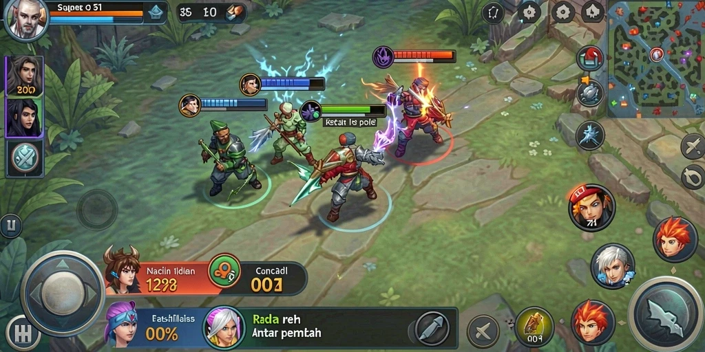 Tampilan mode multiplayer yang menyenangkan.